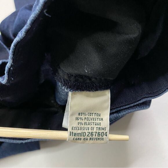 L.L. Bean Classic Fit Jeans Women's 16 Petite Cropped Stretch‎ Waist Denim Chino - Picture 4 of 10